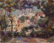 Pierre-Auguste Renoir Landschaft mit Ansicht von Sacre-Coeur oil painting on canvas
